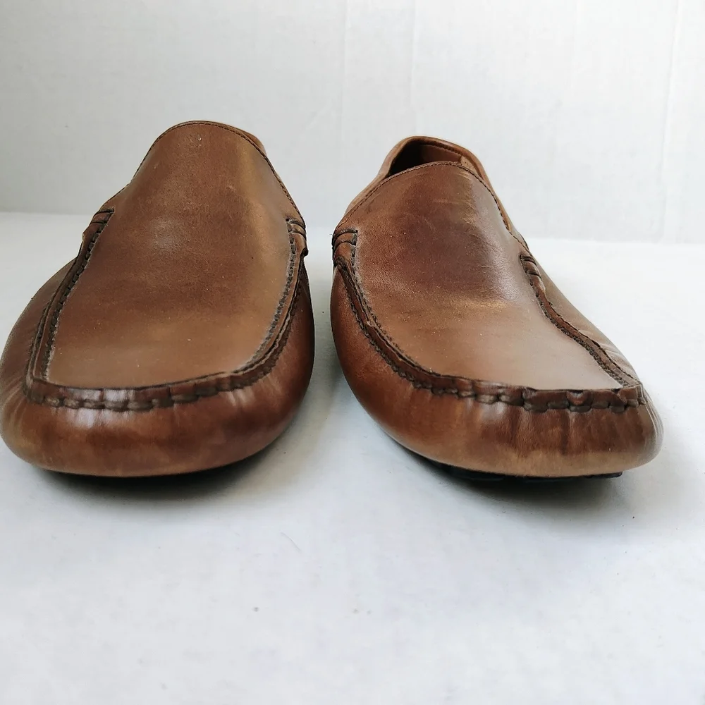 L'artigiano Sorrentino Men's Leather Slip-on Driving Moccasin Shoes Sz 44/ 11US